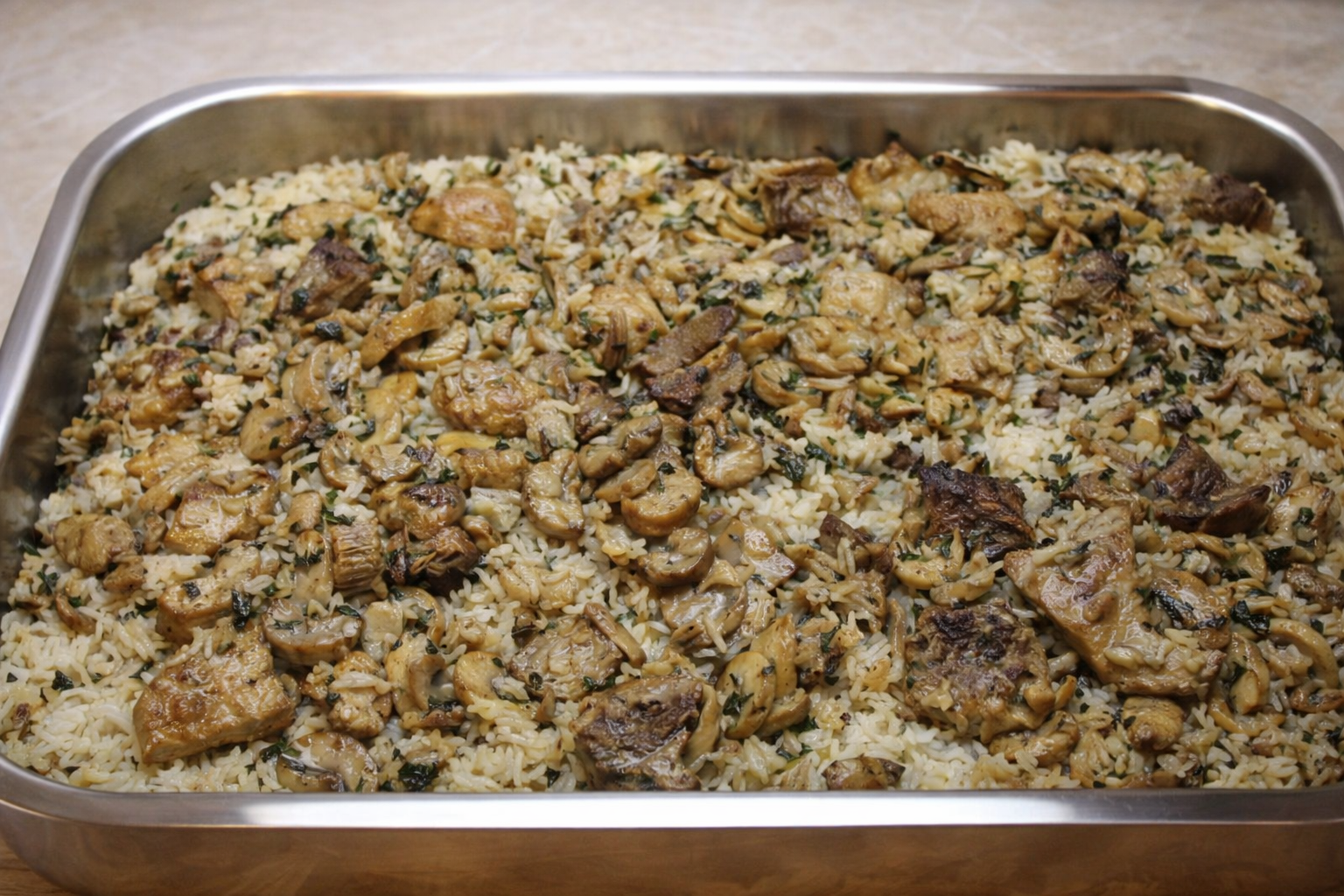 Свинско с джоджен, ориз и гъби-Стъпка-6111